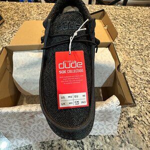 HEY DUDE WALLY SOX TOTAL BLACK 12